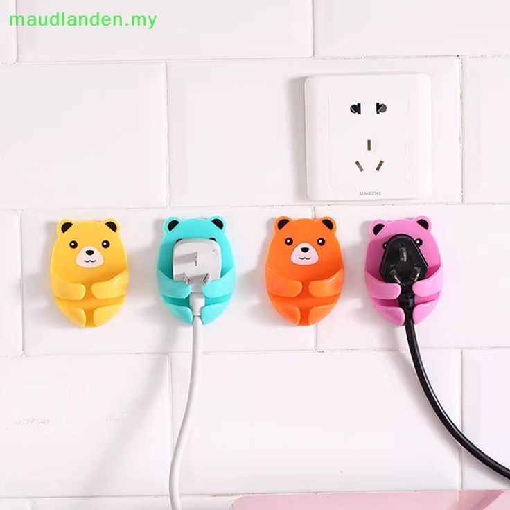 Bear Shaped Plug Holder (Set 4)