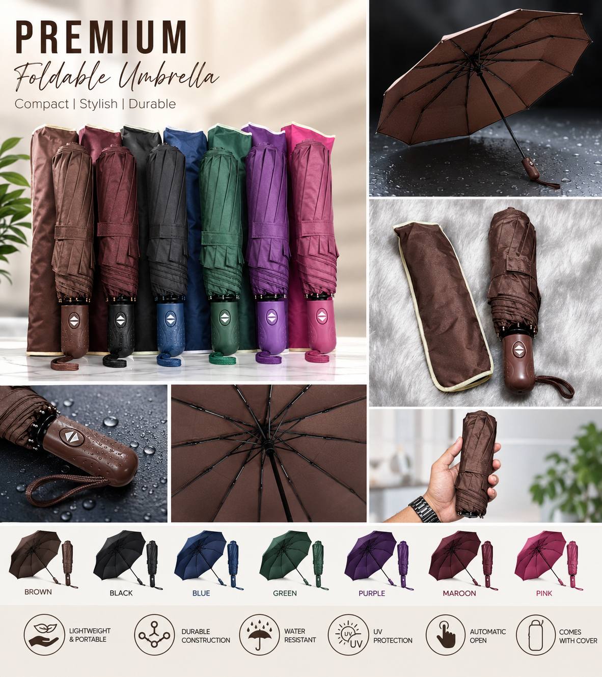 PREMIUM FOLDABLE UMBRELLA