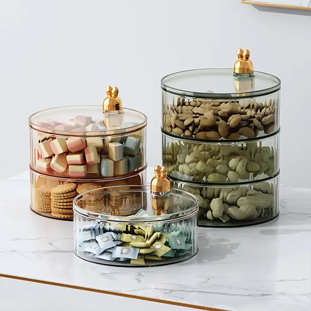 3 Layer Revolving Snaks Storage