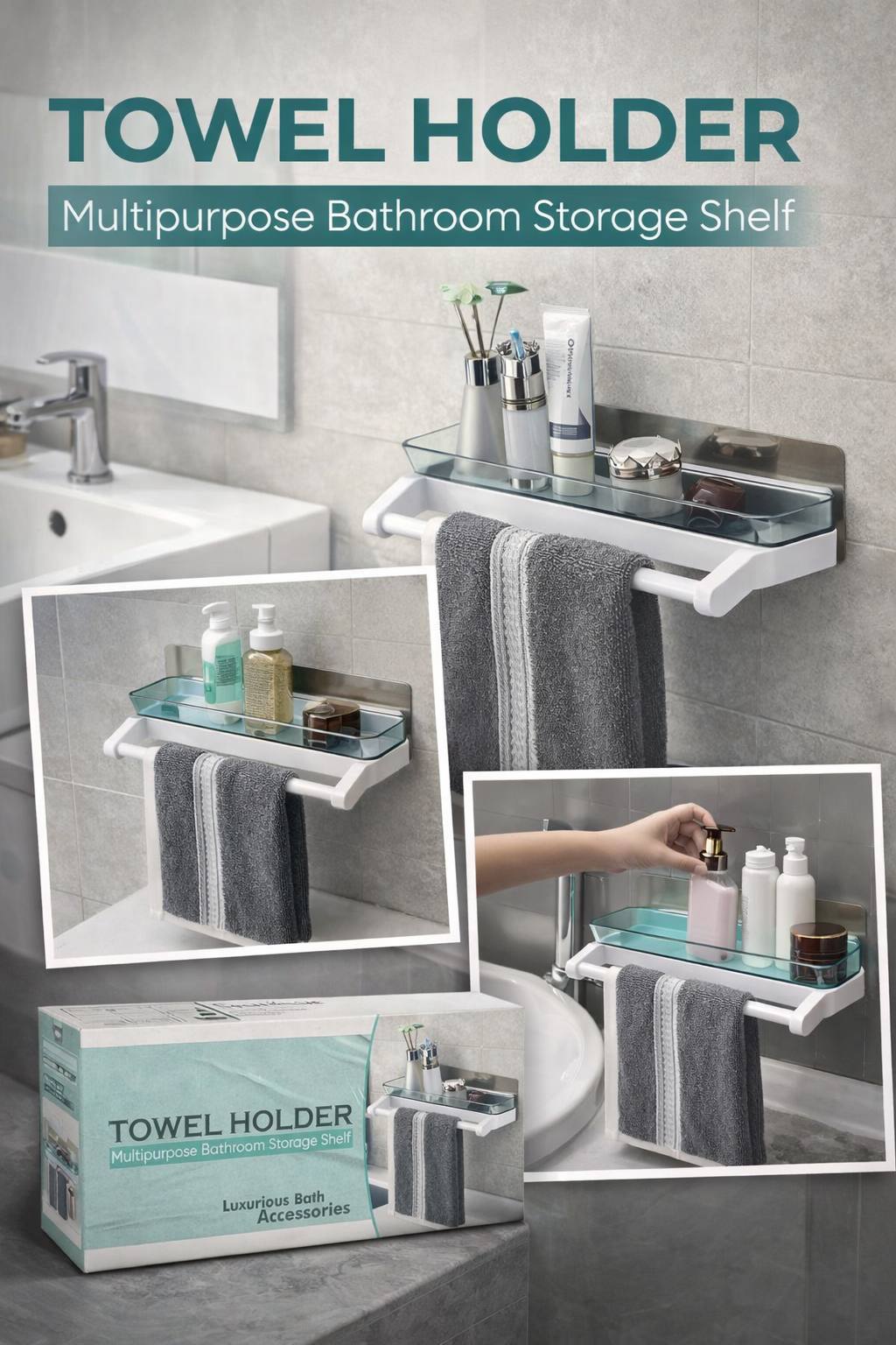 3160 Multi Use Towel Holder