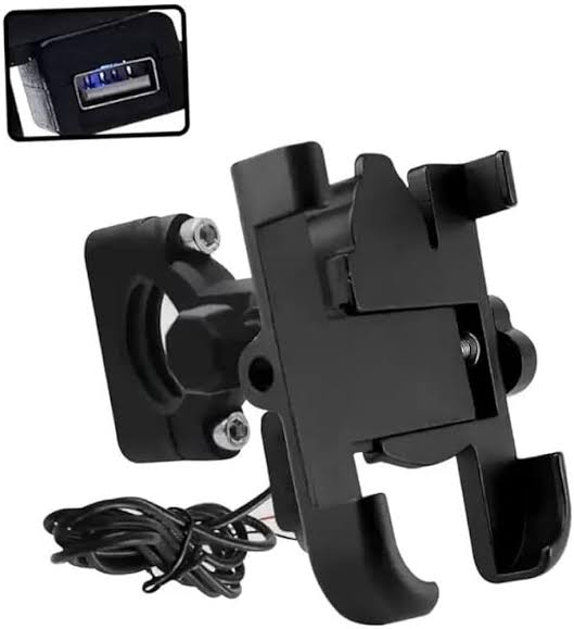 C1 Mobile Holder With Charger for 2 Wheeler