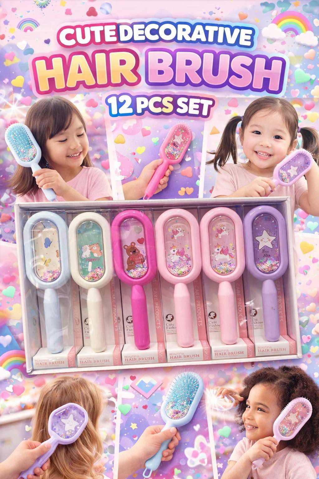 8127 Kids Hair Brush Comb (Imported)