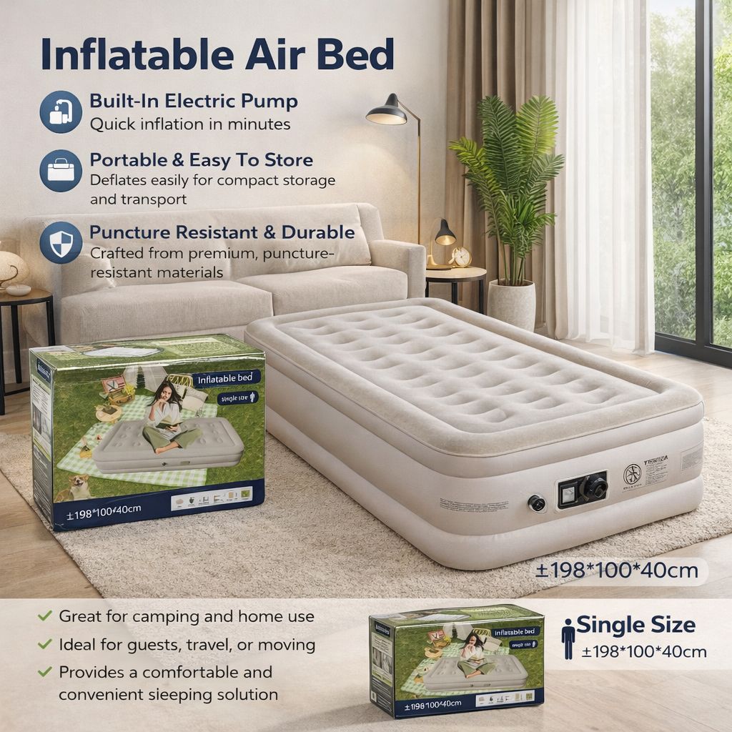 Automatic Inflatable Air Bed (Imported)