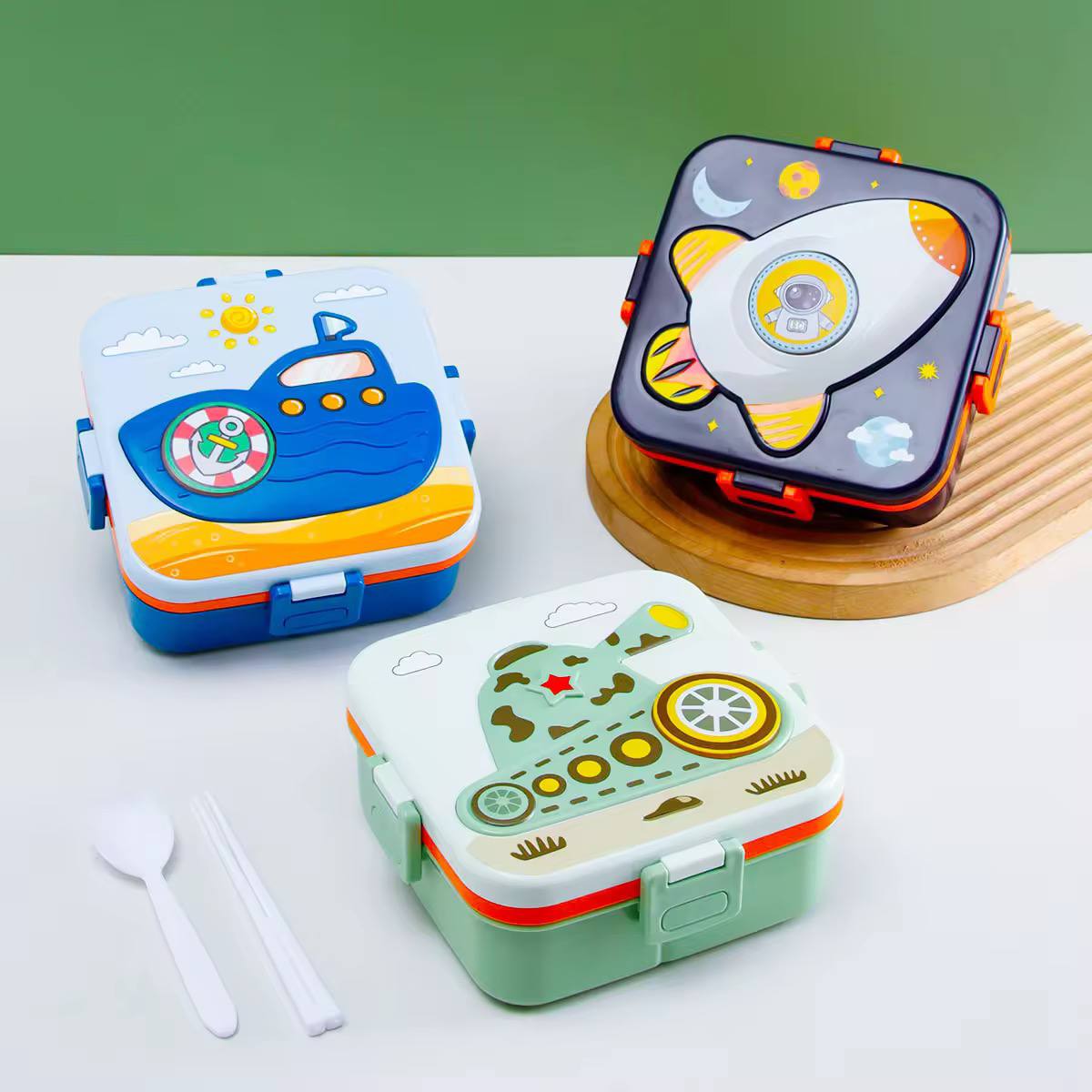 VF424 B-128 Cute Cartoon Printed Lunch Box