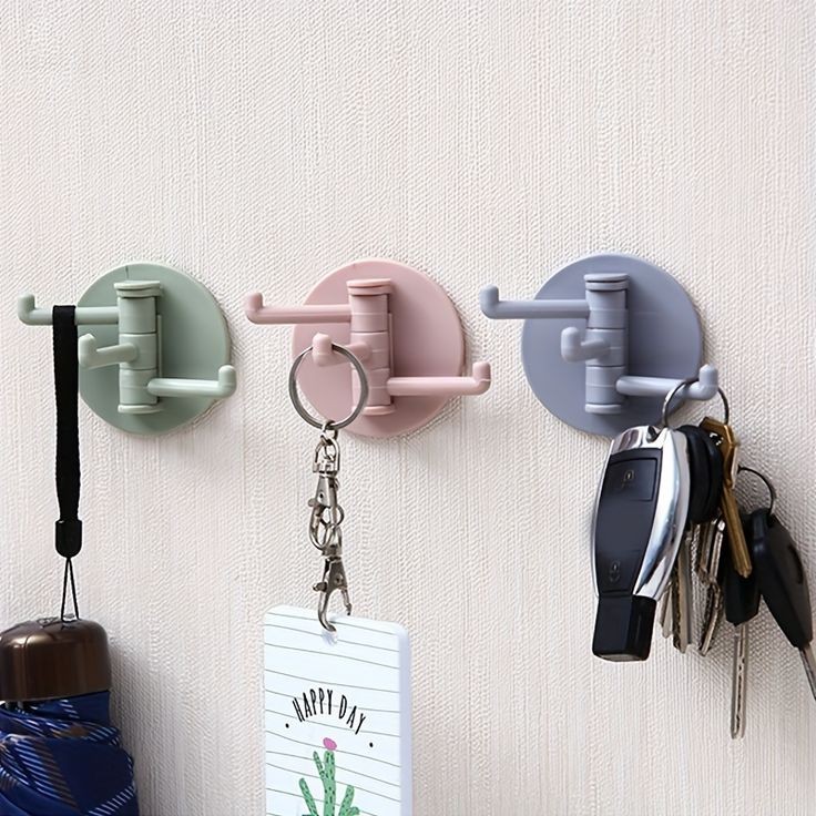 3in1 Self Adhesive Wall Hook (Imported)