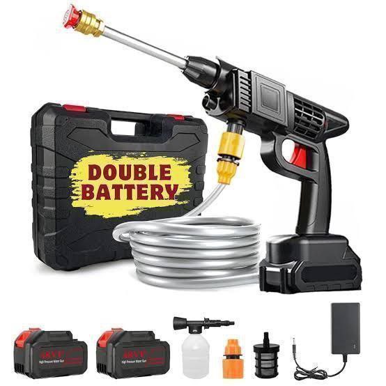 Rechargable Heavy Car Washer Gun (Dual Battery)