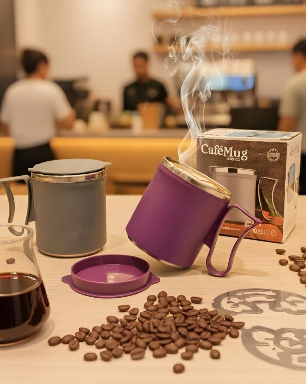 Stainless Steel Cafe Mug