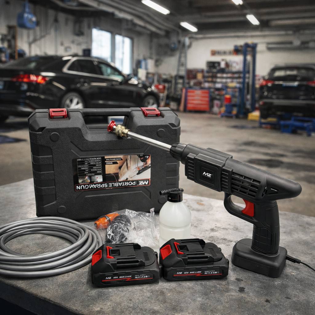 MZ-WG02 Rechargable High Pressure Washer Gun (Dual Battery)