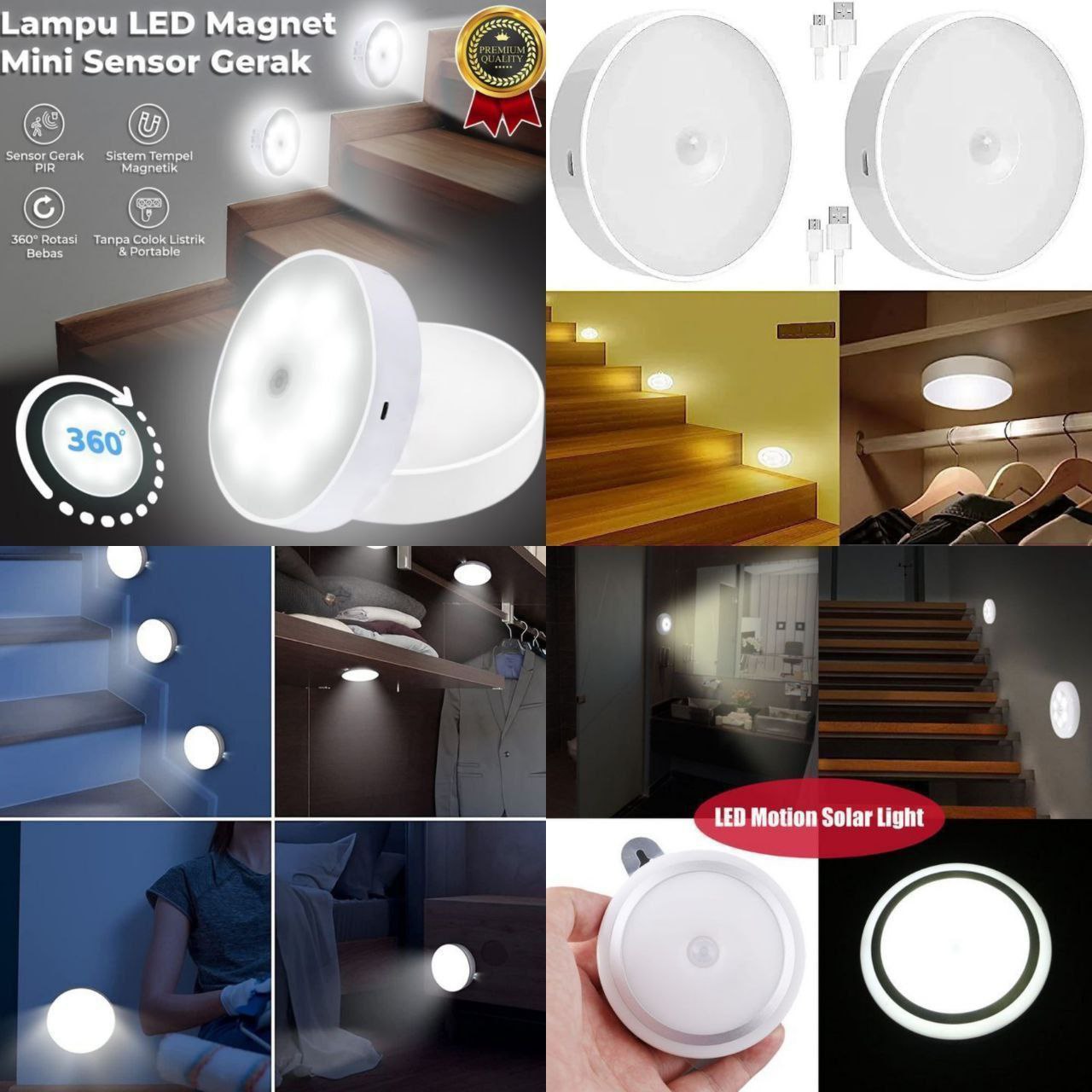 Round Motion Sensor Light