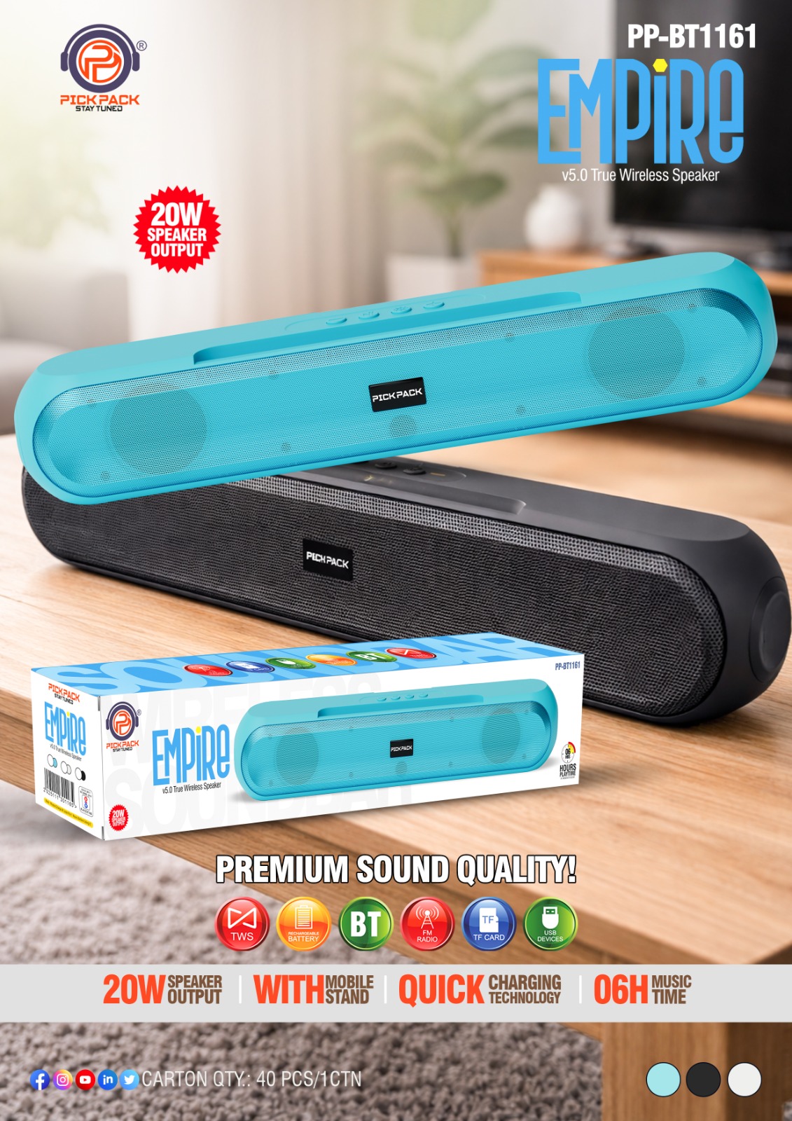 PICKPACK EMPIRE PP-BT1161 SOUND BAR