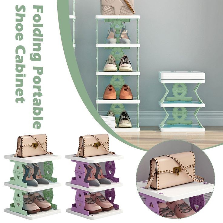Creative 6 Layer Foldable Multitasking Shoe Rack