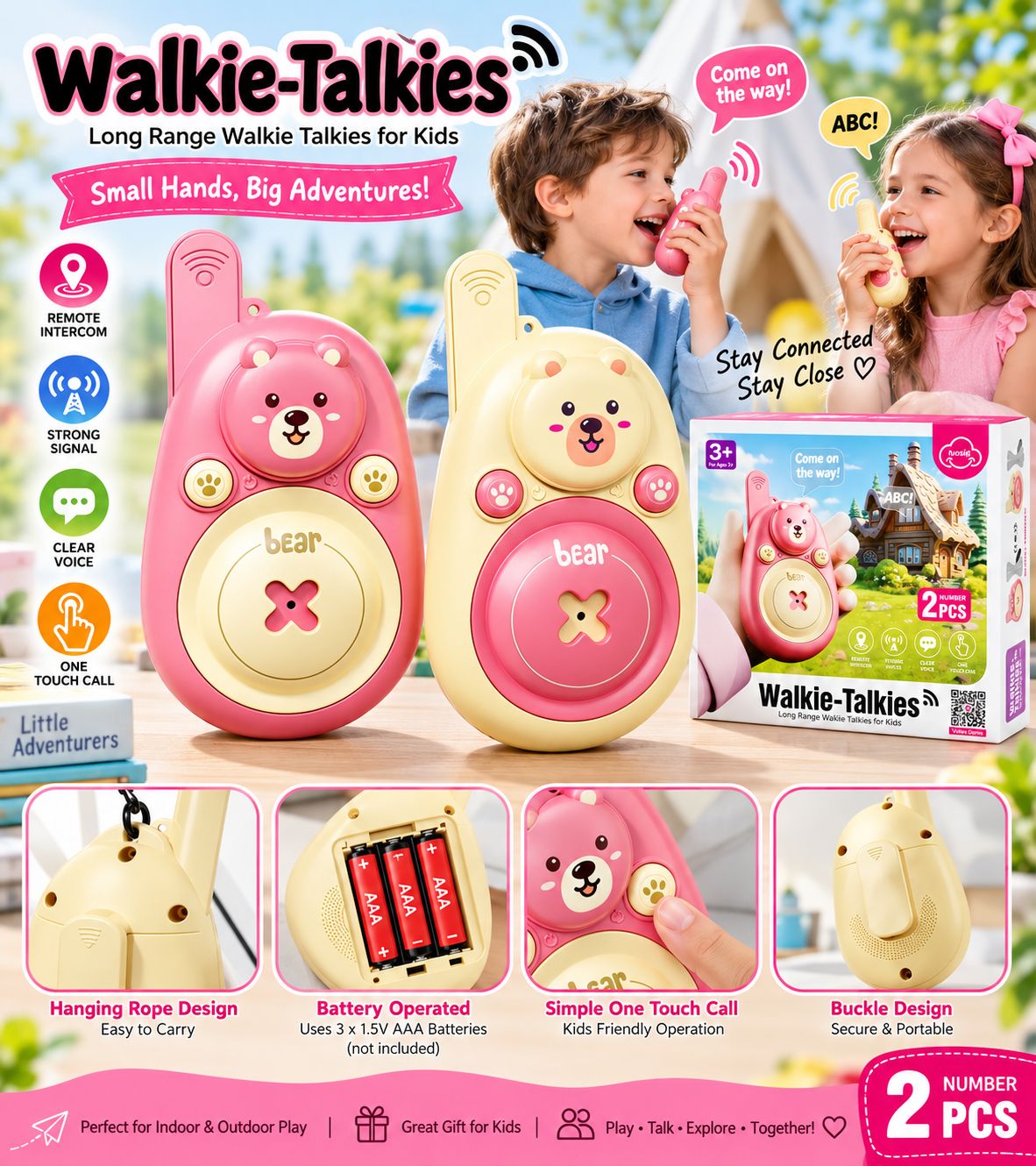 WK-004 Walkie Talkie (Pair)