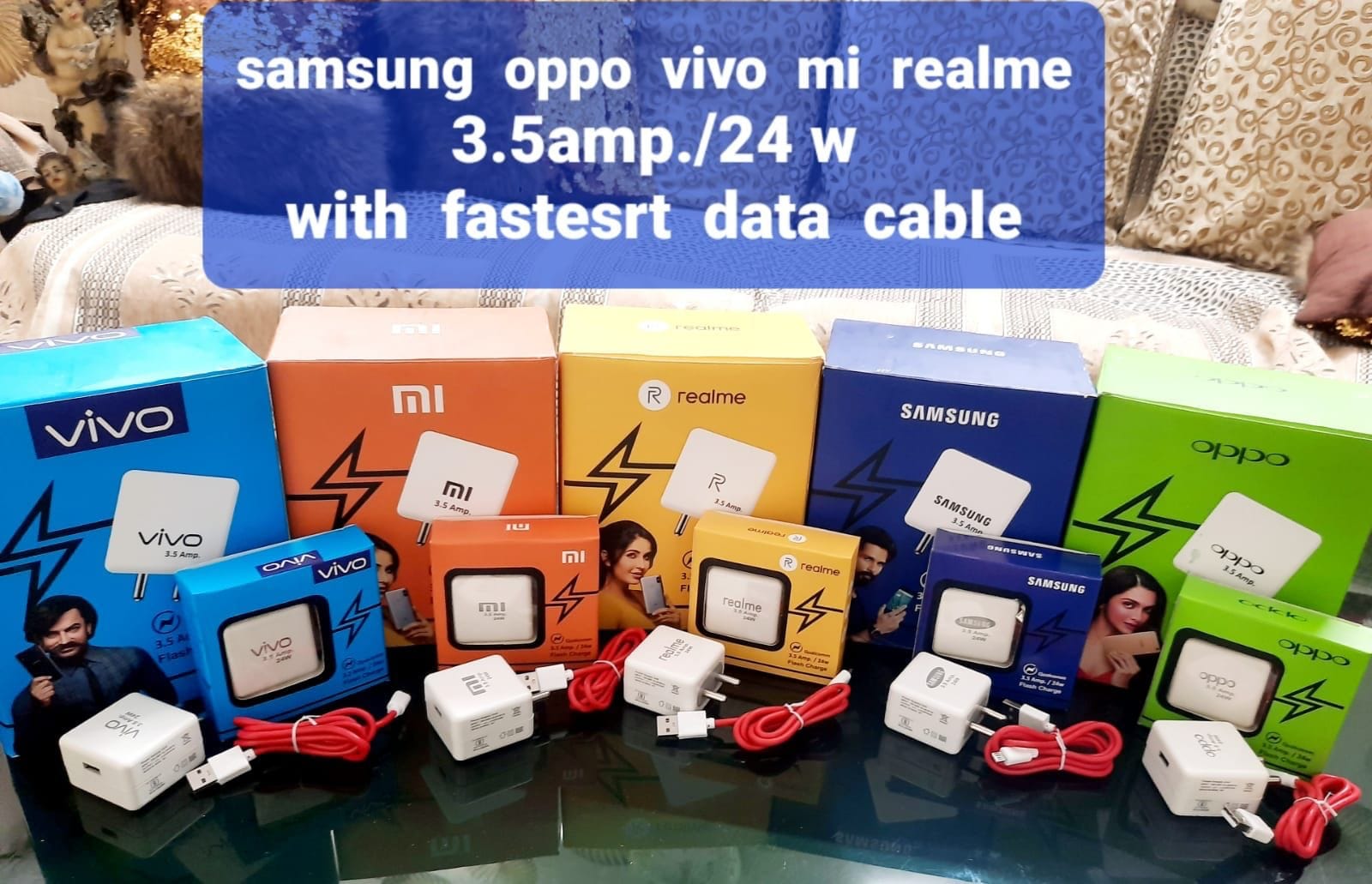 MIX BRAND 24W CHARGER WITH 6 MONTH WARRANTY