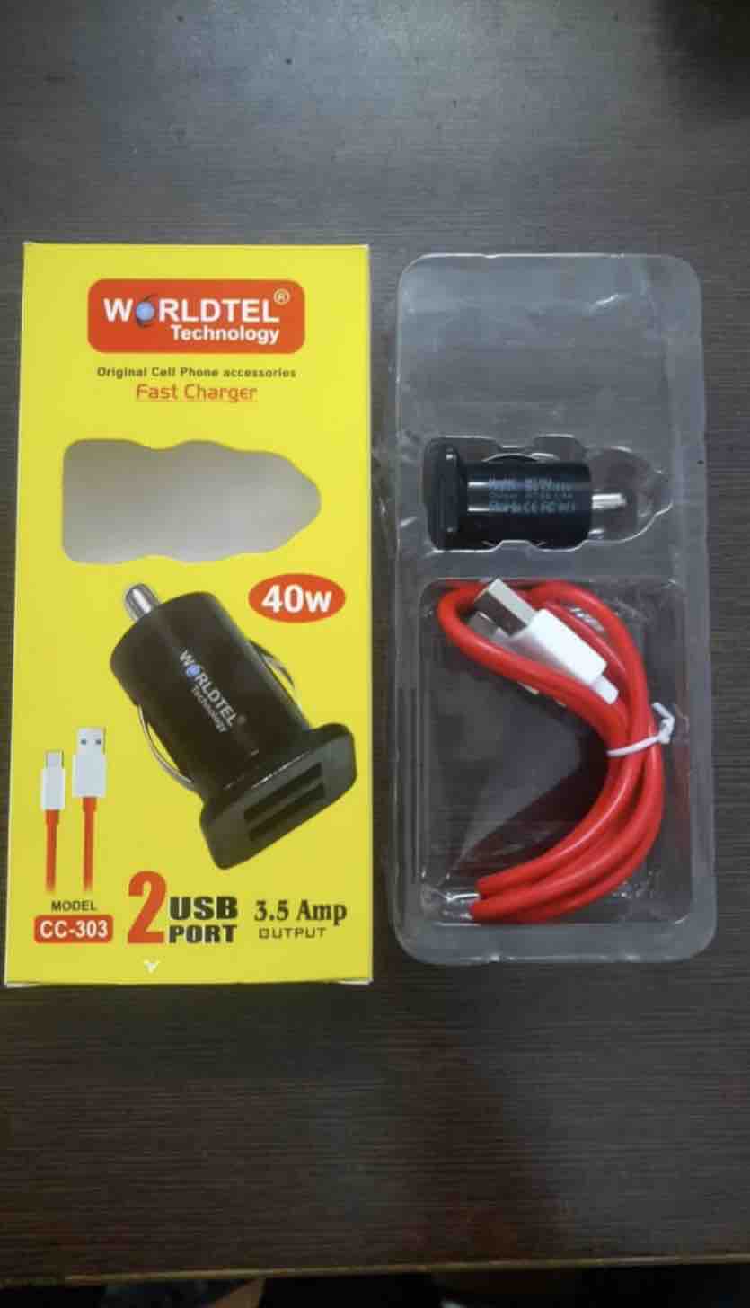 WORLDTEL 40W FAST CAR CHARGER