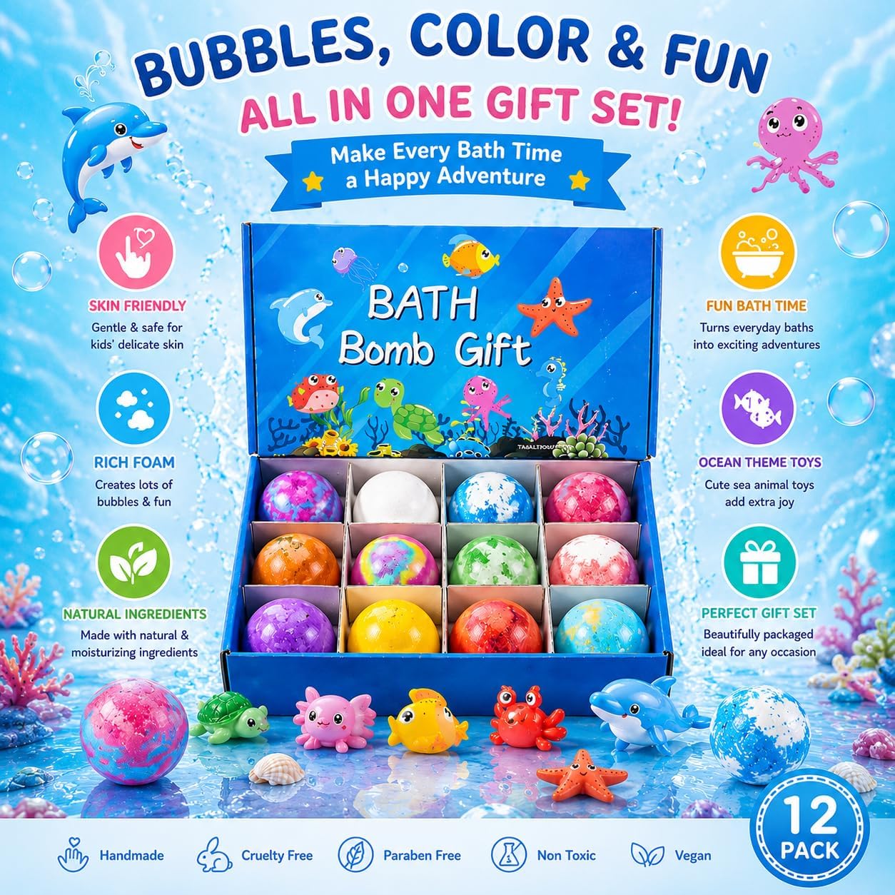 Kids Bath Bomb Gift (Imported)
