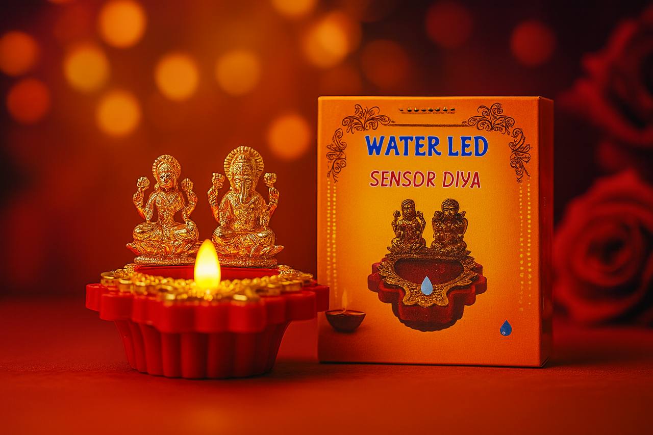 Luxmi Ganesha Water Sensor Diya