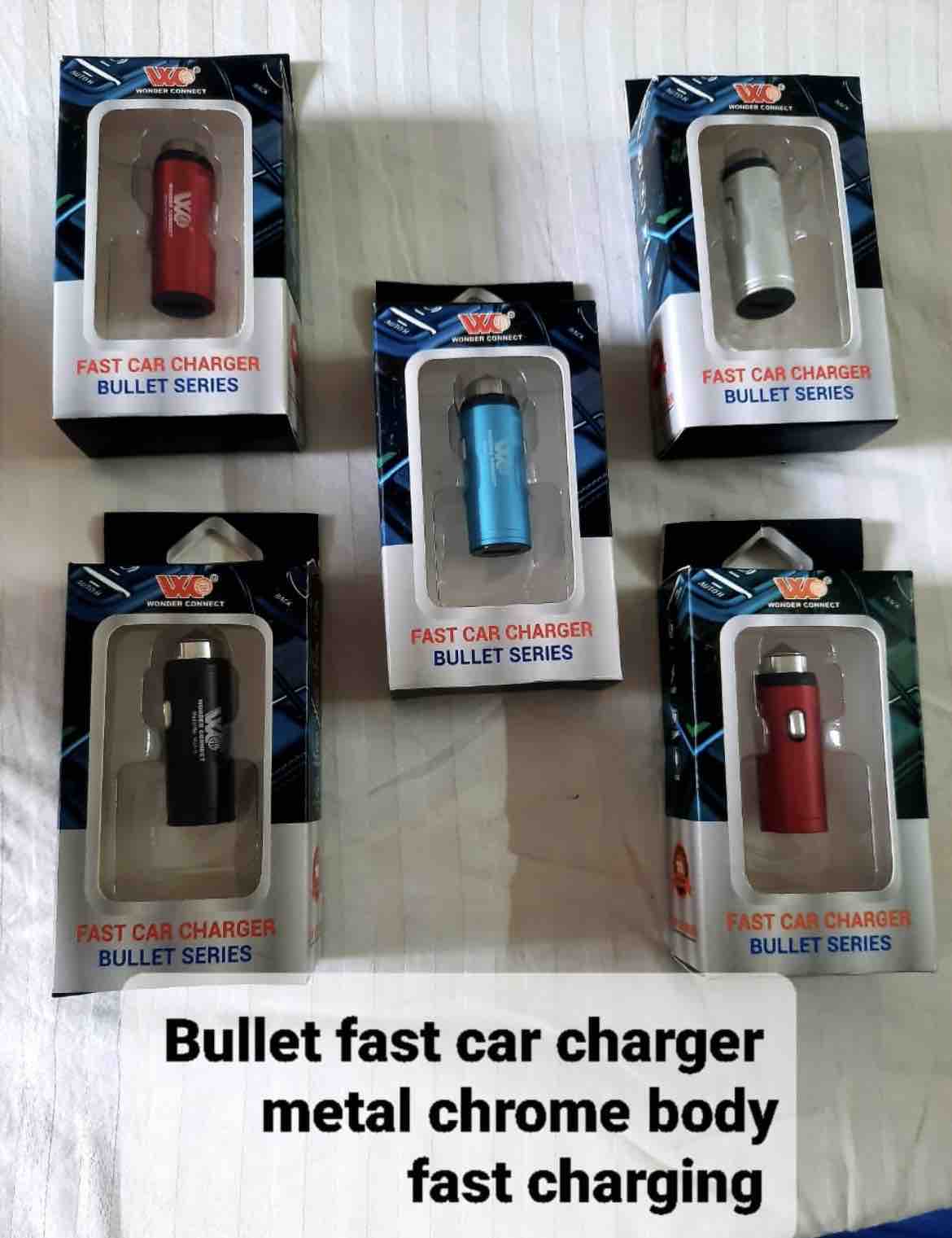WORLDTEL TECHNOLOGY BULLET FAST CAR CHARGER METAL BODY
