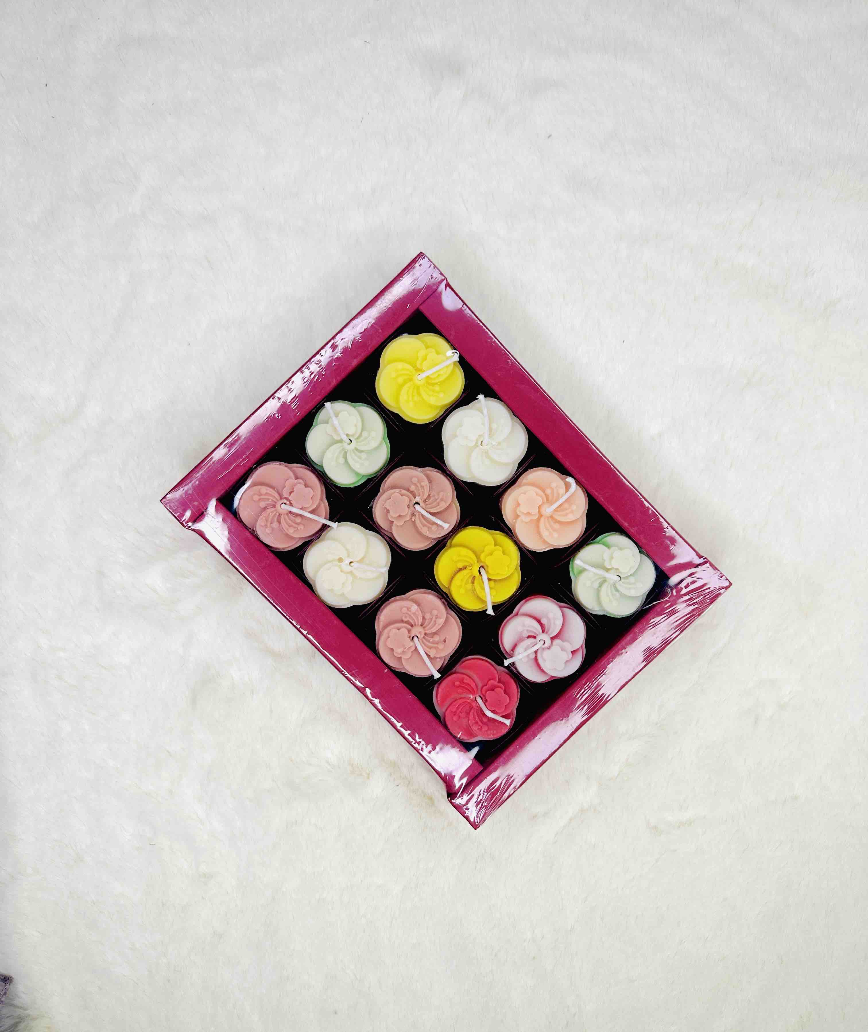 Scented Cup Cake Flower 5 Candle (CC046)V