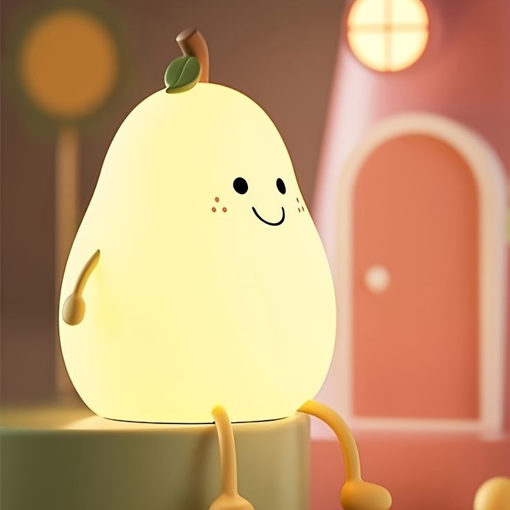 Cute Silicon Pear Multi Color Lamp
