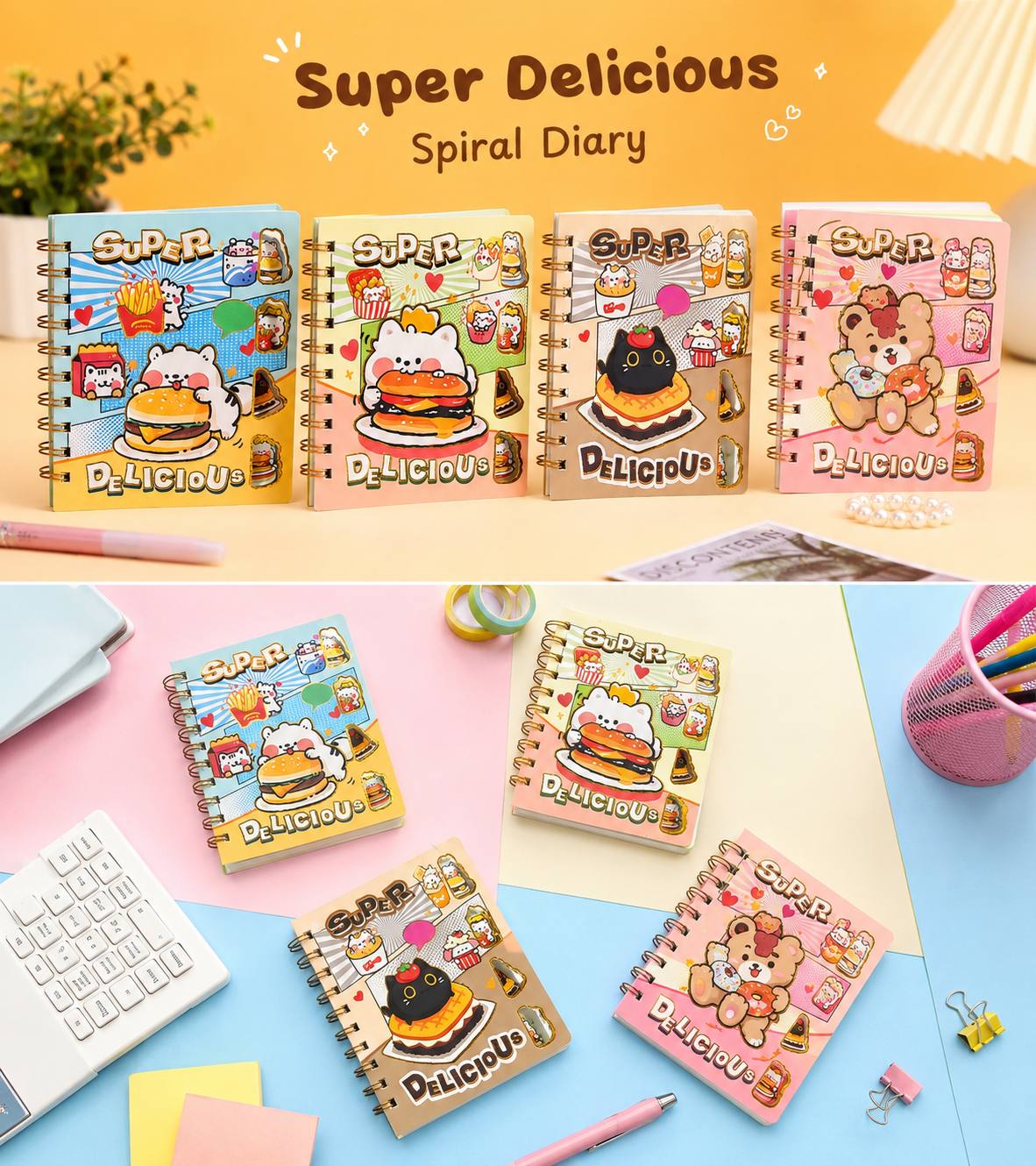AA021 Cartoonstick 3D Printed Page Diary (Imported)