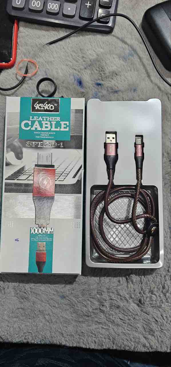 KIKO SPEED 1 TYPE C (LEATHER WIRE) DATA CABLE