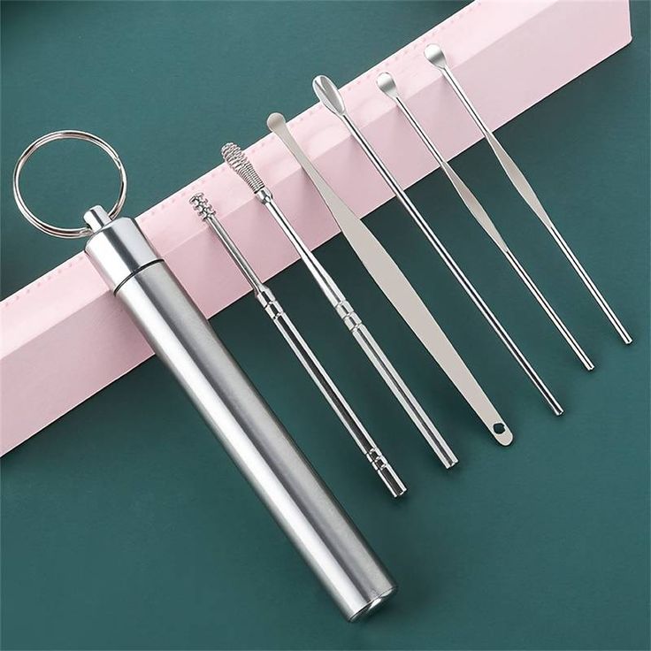 6 Pcs Steel Ear Cleaning Tool (Imported)