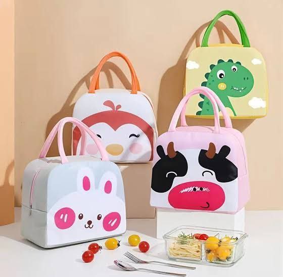 2946 Insulated Cartoon Printed Lunch Bag (Imported)
