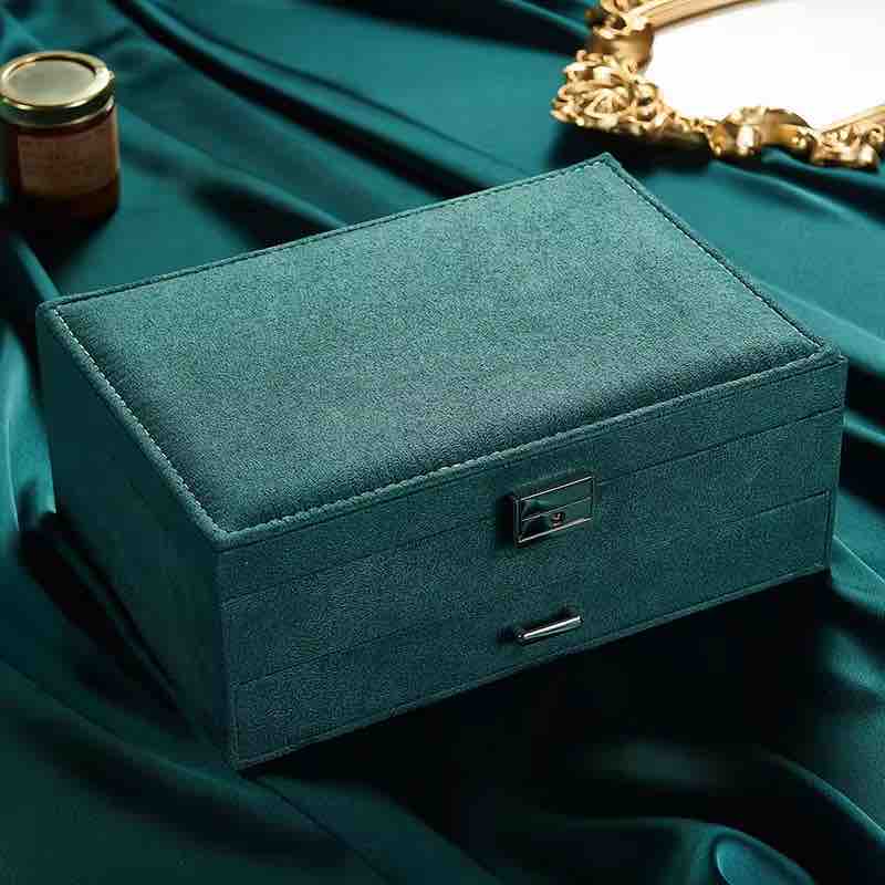 3 Layer Valvet Jewellery Organiser (Green)