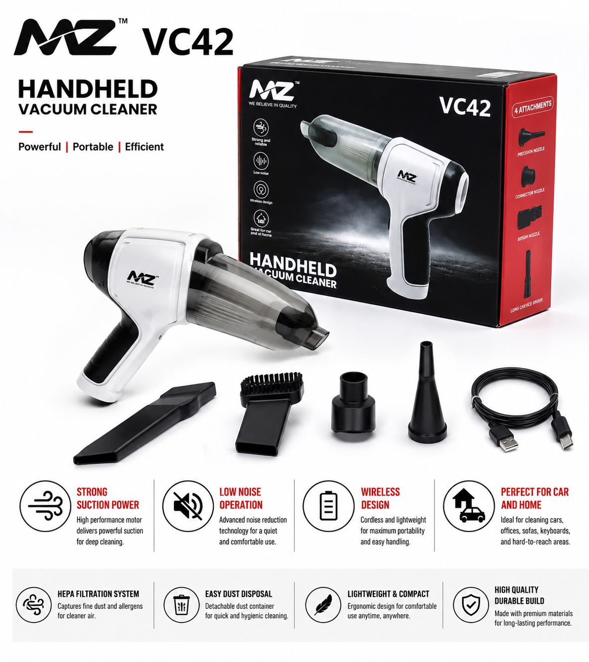 VC42 MZ Handheld Vacuum Cleaner (Imported