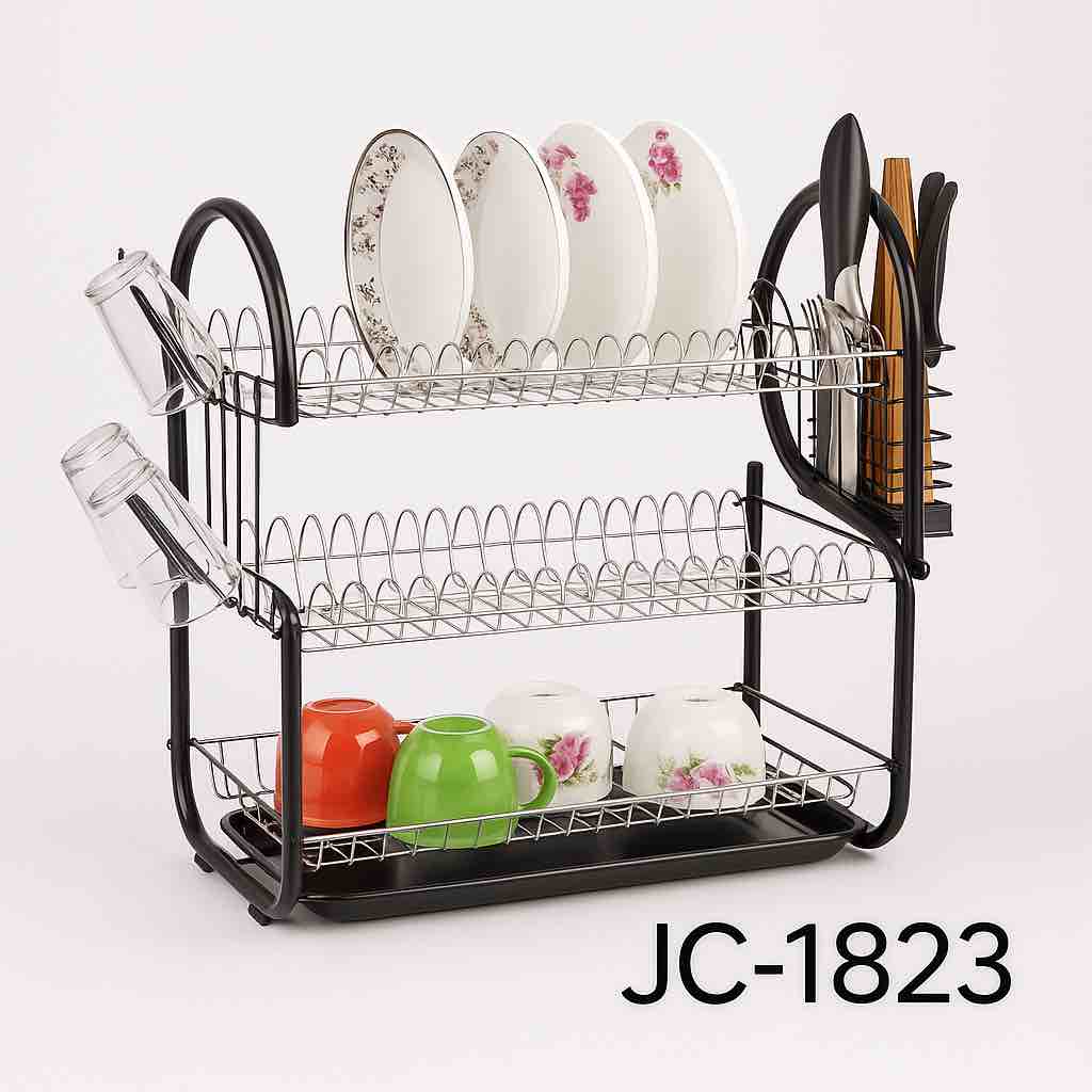 JC-1823 3 Tiers Dish Rack (Imported)