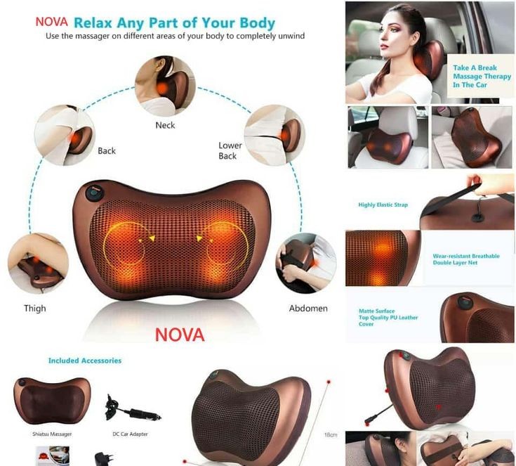 Electric Neck Pillow Massager (Imported)