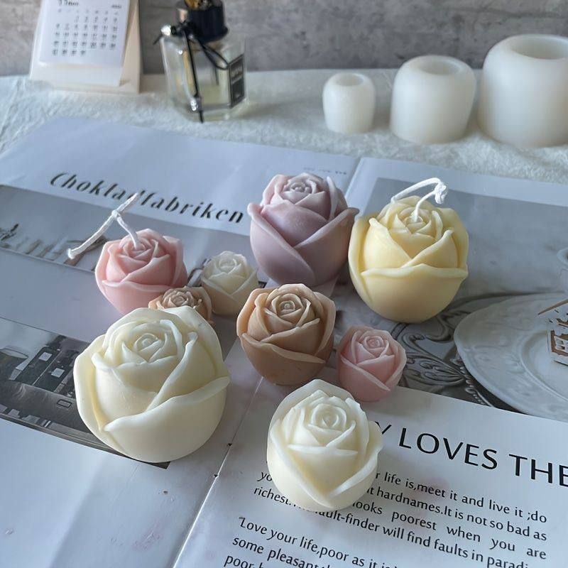 Small Scented Rose Bud Candle