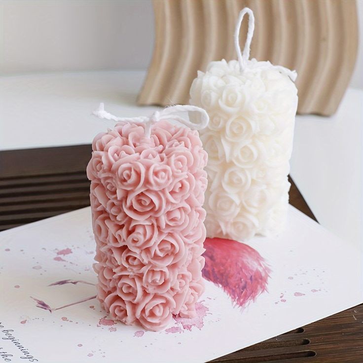 Scented Rose Pillar Candle (CC053)