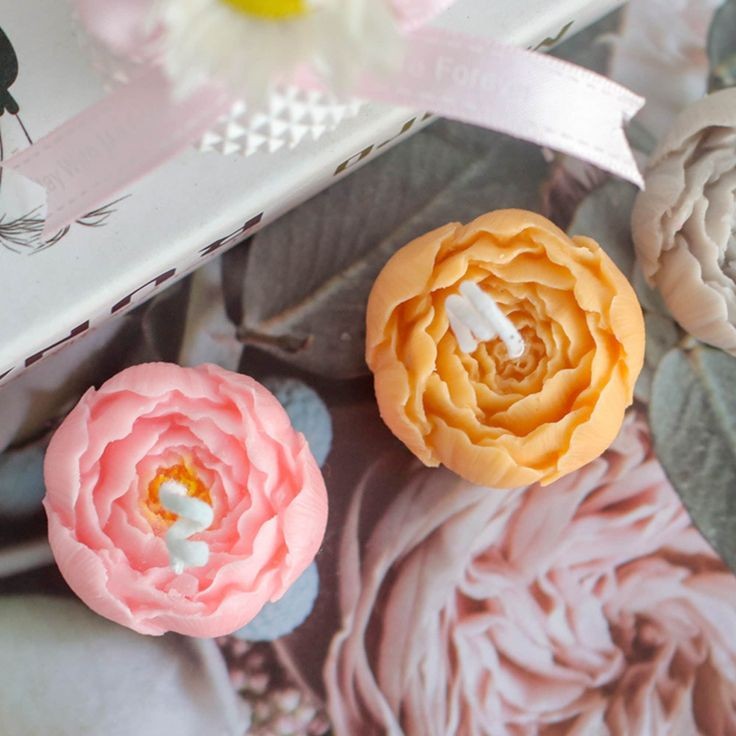3D Rose Flower Bud Candle (Small) CC050