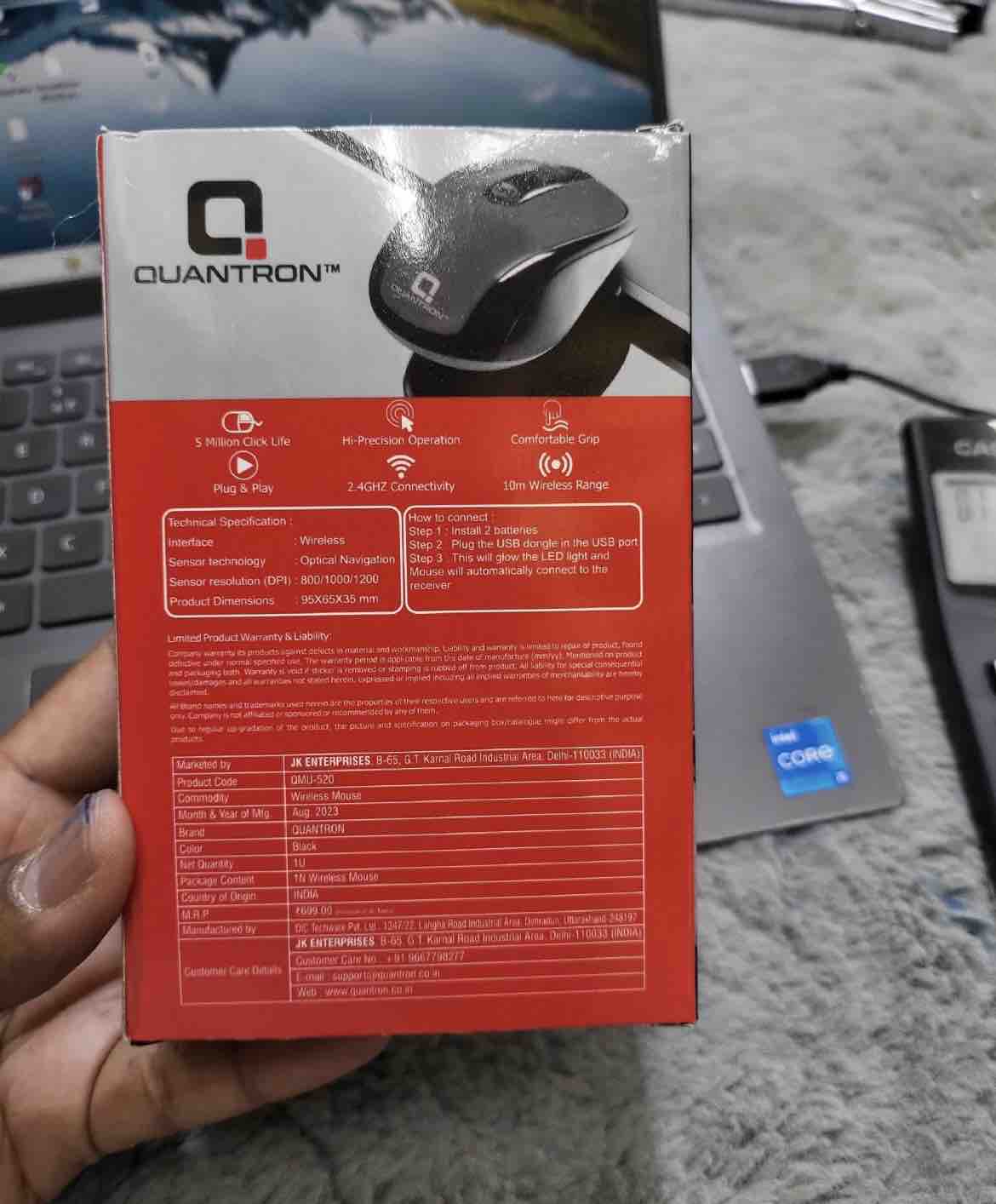 QUANTRON WIRELESS MOUSE QMU-S20