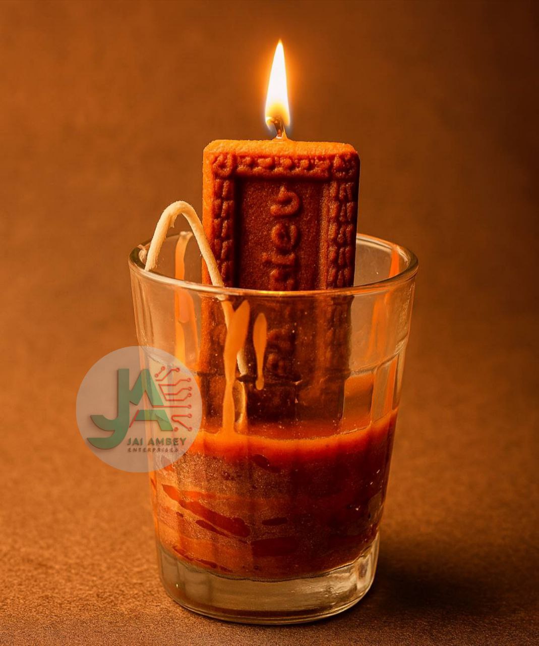 Chai Parle G Dummy Wax Glass Candle