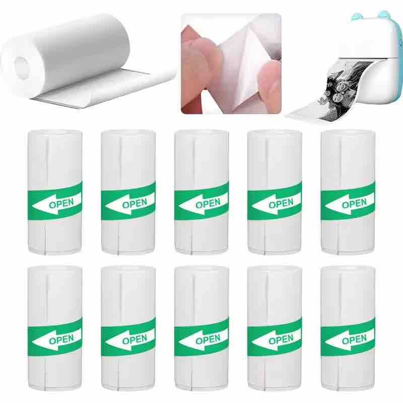 SELF ADHESIVE PRINTING PAPER ROLL FOR ( KIDS PRINTER )
