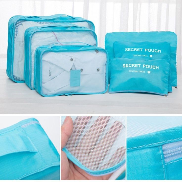 6 Pcs Travel Laundry Bags (Imported)