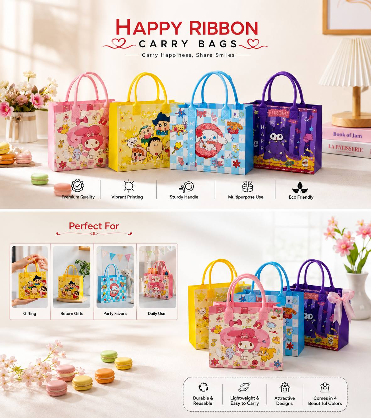 AA780 Customise Ribbon Non Woven Bag (Imported)