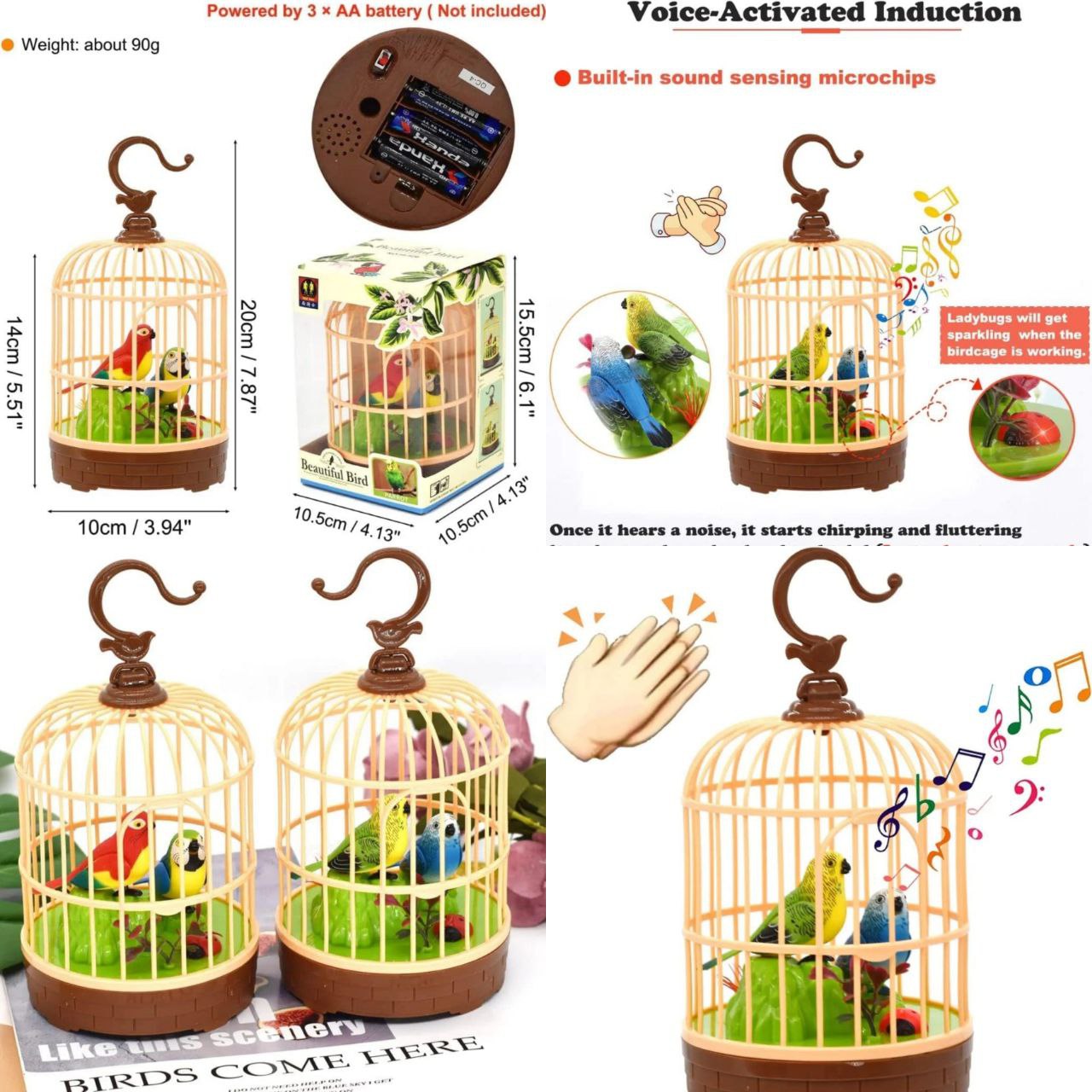 Singing & Chirping Birds Toy (Imported)