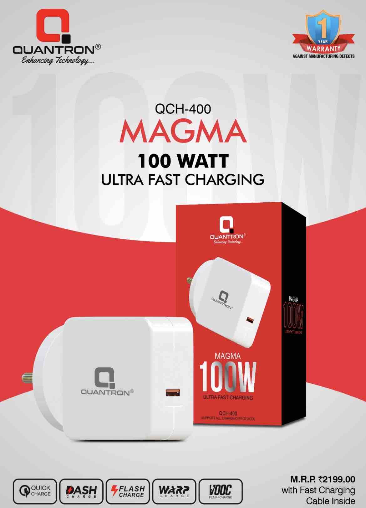 QUANTRON MAGMA 100W. FAST CHARGER